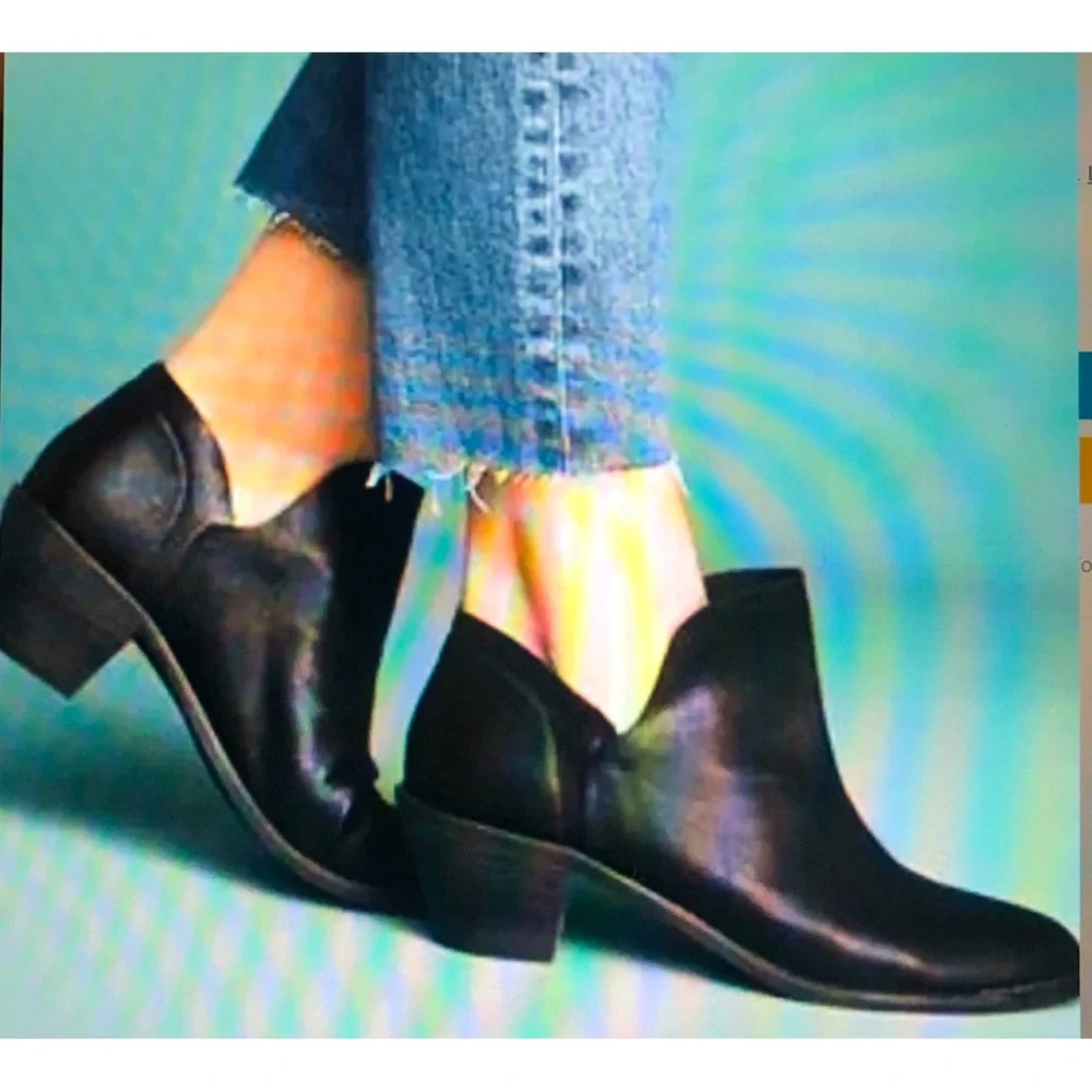 ANTHROPOLOGIE / KELSI DAGGER Brooklyn Kenmare Ankle Booties - BLACK - Size 9.5 - Picture 2 of 6